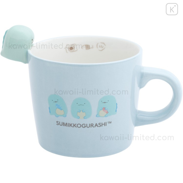 Japan San-X Ceramic Mug with Nokkari Figure - Sumikko