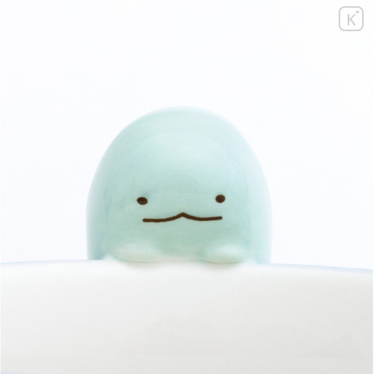 Japan San-X Ceramic Mug with Nokkari Figure - Sumikko Gurashi : Tokage Blue - 3