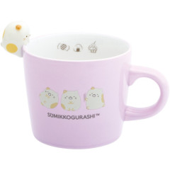 Japan San-X Ceramic Mug with Nokkari Figure - Sumikko Gurashi : Neko