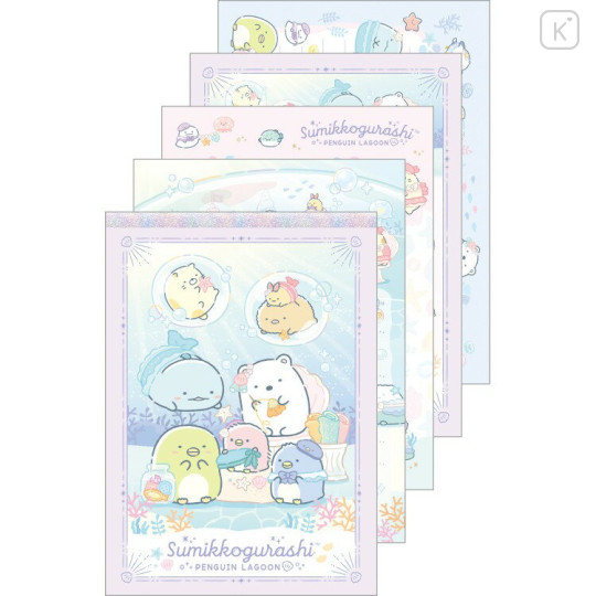 Japan San-X A6 Notepad - Sumikko Gurashi : Penguin Lagoon Companion - 1
