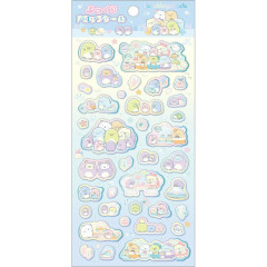 Japan San-X Puffy Sticker - Sumikko Gurashi : Penguin Lagoon Companion Aurora Blue
