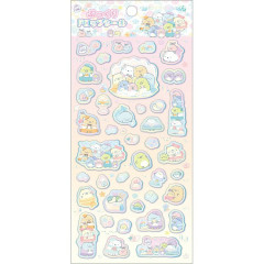Japan San-X Puffy Sticker - Sumikko Gurashi : Penguin Lagoon Companion Aurora Pink