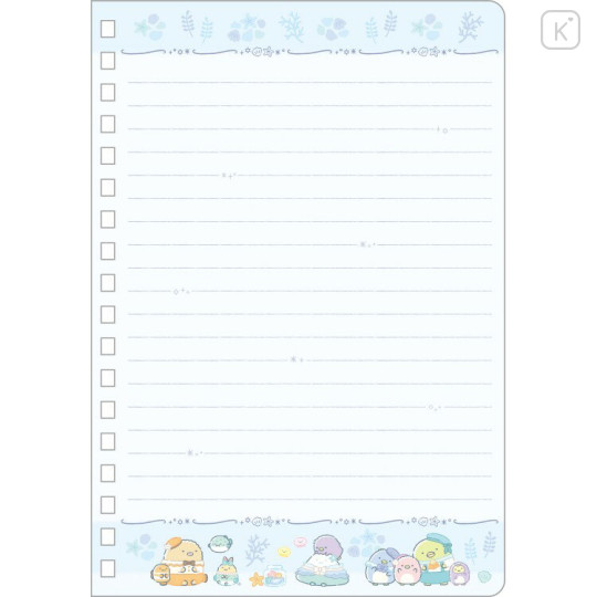 Japan San-X B6SP Notebook - Sumikko Gurashi : Penguin Lagoon Blue - 2