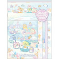 Japan San-X Letter Envelope Set - Sumikko Gurashi : Penguin Lagoon - 1