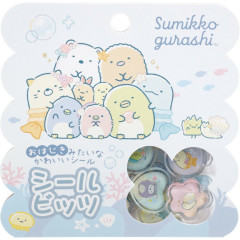Japan San-X Sparkly Marble Sticker Flakes - Sumikko Gurashi : Penguin Lagoon Characters