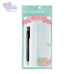 Japan Sanrio Juice Up Gel Pen & Tin Pen Case Set - Little Twin Stars