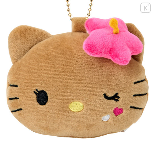 Japan Sanrio Plush Mirror - Hello Kitty : Nostalgic 90s Hibiscus - 2