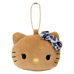 Japan Sanrio Plush Mirror - Hello Kitty : Nostalgic 90s Leopard