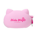 Japan Sanrio Silicone Pencil Case - Hello Kitty : Pink - 2