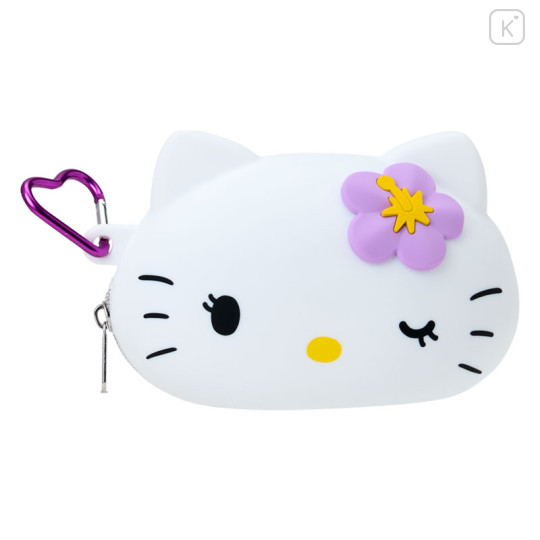 Japan Sanrio Silicone Pencil Case - Hello Kitty : White - 1