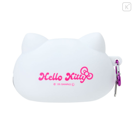 Japan Sanrio Silicone Pencil Case - Hello Kitty : White - 2