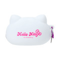 Japan Sanrio Silicone Pencil Case - Hello Kitty : White - 2