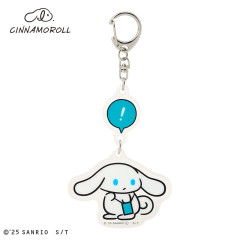 Japan Sanrio Double Acrylic Keychain - I.Cinnamoroll : Surprise