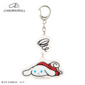 Japan Sanrio Double Acrylic Keychain - I.Cinnamoroll : Spinning - 1