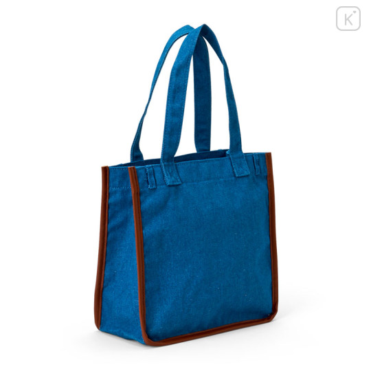 Japan Sanrio Sagara Embroidered Tote Bag - I.Cinnamoroll : Light Blue - 2