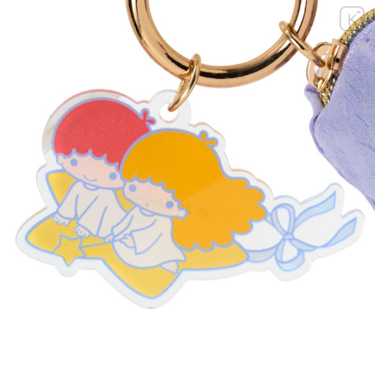 Japan Sanrio Petit Pouch with Charm - Little Twin Stars - 3