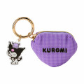 Japan Sanrio Petit Pouch with Charm - Kuromi - 1