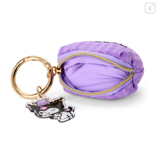 Japan Sanrio Petit Pouch with Charm - Kuromi - 2