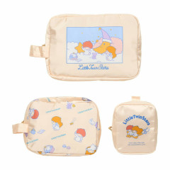 Japan Sanrio Travel Pouch Set - Little Twin Stars