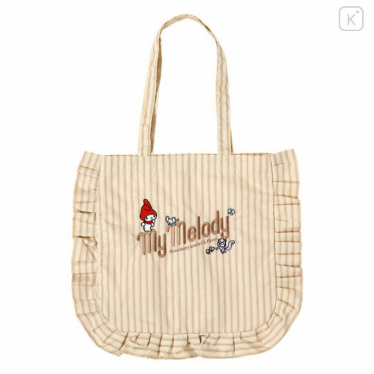 Japan Sanrio Frill Tote Bag - My Melody - 1