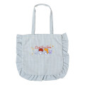 Japan Sanrio Frill Tote Bag - Little Twin Stars - 1