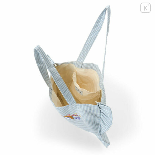 Japan Sanrio Frill Tote Bag - Little Twin Stars - 3