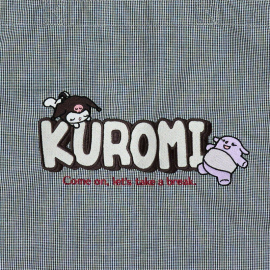 Japan Sanrio Frill Tote Bag - Kuromi - 2