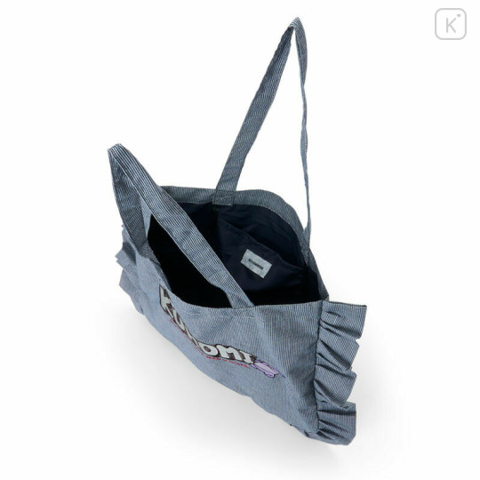Japan Sanrio Frill Tote Bag - Kuromi - 3