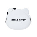 Japan Sanrio Mimi Pochi Pouch - Hello Kitty : Monotone - 2