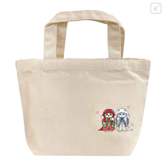 Japan Mofusand Lunch Tote Bag - Mofumofu Journey Kabuki Cat - 1