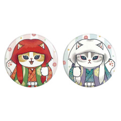 Japan Mofusand Can Badge Set - Mofumofu Journey Kabuki Cat