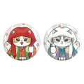 Japan Mofusand Can Badge Set - Mofumofu Journey Kabuki Cat - 1