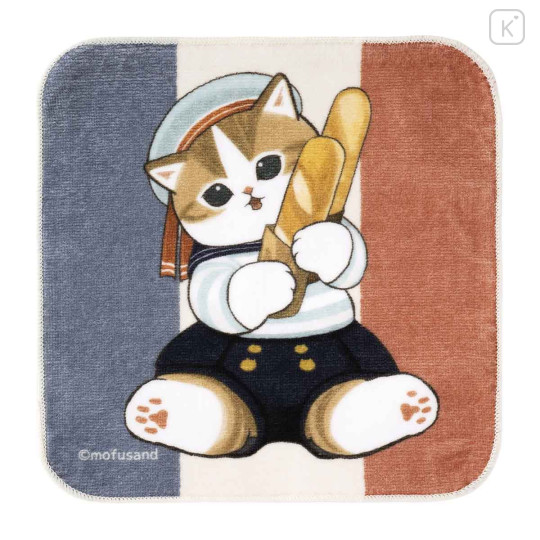 Japan Mofusand Hand Towel - Mofumofu Journey A La Paris Cat - 1
