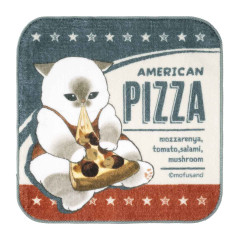 Japan Mofusand Hand Towel - Mofumofu Journey Fat Pizza Cat