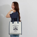 Japan Mofusand College-style Tote Bag - Shark Cat Gray - 2