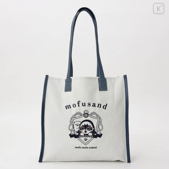 Japan Mofusand College-style Tote Bag - Shark Cat Gray - 6