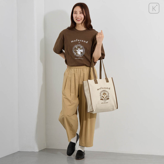 Japan Mofusand College-style Tote Bag - Bee Cat Beige - 4