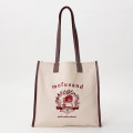 Japan Mofusand College-style Tote Bag - Strawberry Cat Rose Brown - 7