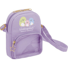 Japan San-X Mini Shoulder Bag - Sumikko Gurashi : Penguin Lagoon Purple