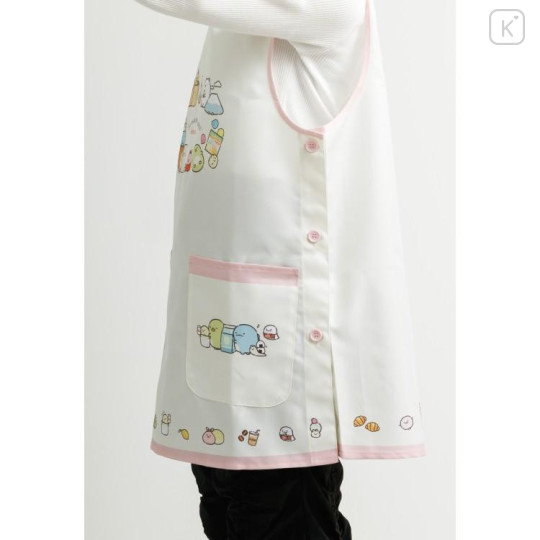 Japan San-X Apron - Sumikko Gurashi : Grocery White Pink - 4
