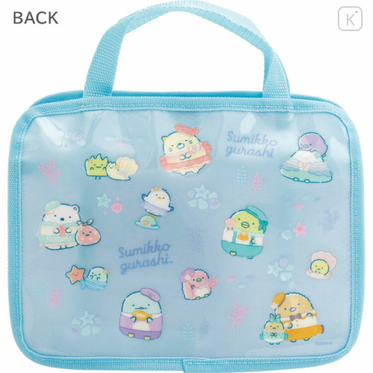 Japan San-X Hot Spring Spa Bag - Sumikko Gurashi : Penguin Lagoon Blue - 2
