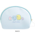 Japan San-X Clear Cosmetic Pouch - Sugarcocomuu : Penguin Lagoon Sea Blue - 2
