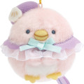 Japan San-X Hanging Plush - Sumikko Gurashi : Penguin Lagoon Penguin Pink - 2