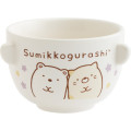 Japan San-X Ceramic Tea Bowl & Melamine Soup Bowl Set - Sumikko Gurashi : Shirokuma & Neko - 2
