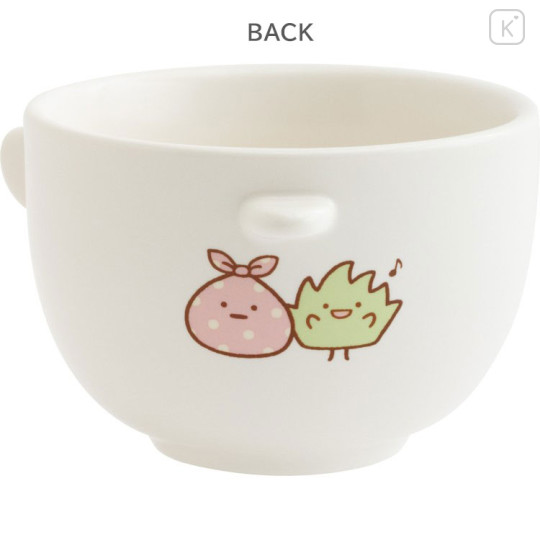 Japan San-X Ceramic Tea Bowl & Melamine Soup Bowl Set - Sumikko Gurashi : Shirokuma & Neko - 3