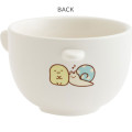 Japan San-X Ceramic Tea Bowl & Melamine Soup Bowl Set - Sumikko Gurashi : Penguin? & Tokage - 3