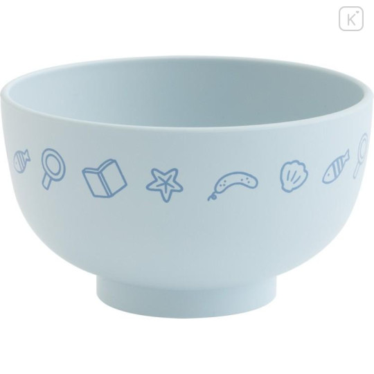 Japan San-X Ceramic Tea Bowl & Melamine Soup Bowl Set - Sumikko Gurashi : Penguin? & Tokage - 4