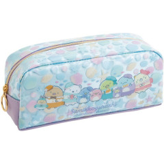 Japan San-X Pen Pouch Pencil Case - Sumikko Gurashi : Penguin Lagoon Sea Blue