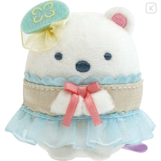 Japan San-X Tenori Plush (SS) - Sumikko Gurashi : Penguin Lagoon Shirokuma - 1