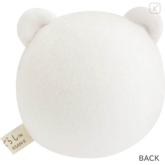 Japan San-X Tenori Plush (SS) - Sumikko Gurashi : Round and Rolling Face Shirokuma - 2